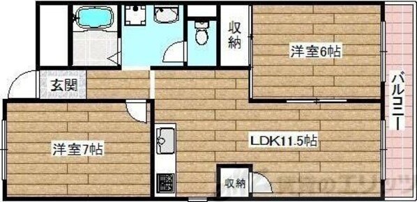 マンション紫明園の物件間取画像